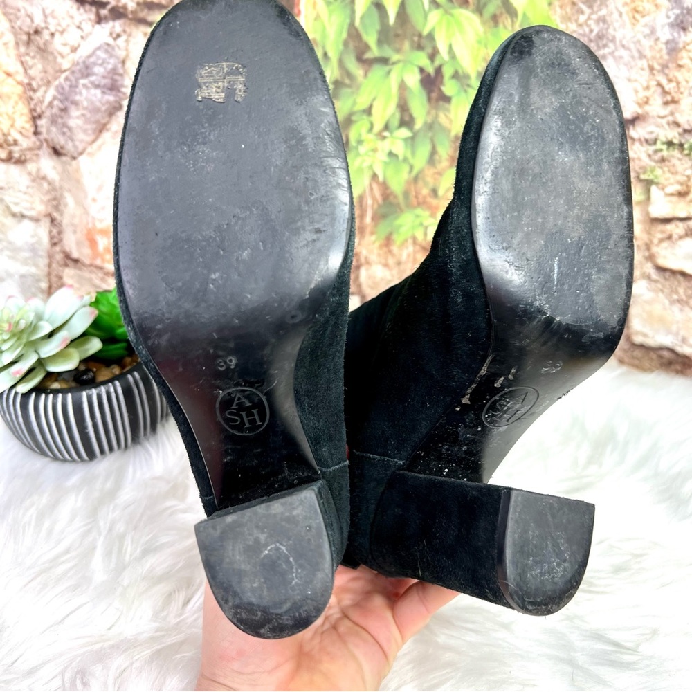 ASH Joy Black Suede Ankle Boots, 39 - Picture 11 of 13